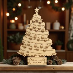 Compte à rebours de Noël – Sapin à scratch réutilisable, vue 4