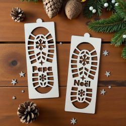Lot d’empreintes magiques – Bottes du Père Noël & pas de lutins, vue 2