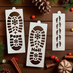 Lot d’empreintes magiques – Bottes du Père Noël & pas de lutins