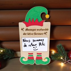 Petite pancarte message des lutins farceurs, vue 3