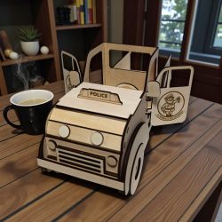 Pickup de police pour lutin farceur policier, vue 3
