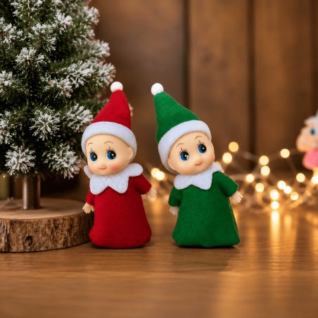 Duo de bébés lutins en turbulette