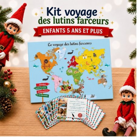 Kit Voyage d'un Lutin Farceur – 5 ans et plus (Édition Noël 2024)
