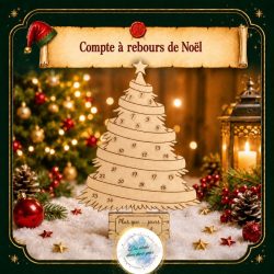 Compte à rebours de Noël – Sapin à scratch réutilisable, vue 2