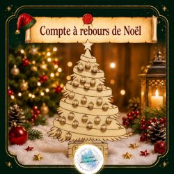 Compte à rebours de Noël – Sapin à scratch réutilisable