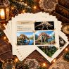 Cartes postales du kit Voyage dans le temps, dont la carte Stégosaure envoyée par les lutins farceurs