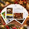 Cartes postales du kit Voyage dans le Jardin Endormi, avec les cartes d'identité des animaux de l'hiver
