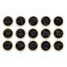 Les 15 pièces de collection du kit galactique, une constellation par escale : Lion, Balance, Grande Ourse, Licorne