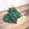 Ensemble de draps de lit faits main (4 pièces) – "Sapins fond vert", vue 2